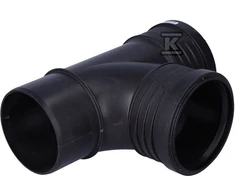 Wavin Tee 87,5 ° SiTech + 110 mm juoda (3067835)