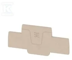 Weidmüller AEP 2T 1.5, Galinė plokštelė, 20 vnt., Wemid, Smėlio spalvos, V0, 2 mm