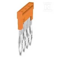 Weidmüller ZQV 2.5N/4, Kryžminė jungtis, 60 vnt., Wemid, Oranžinė, V0, 18.1 mm