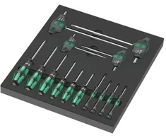 „Wera“ PUTOLŲ Įdėklas SU ATKUKTUMIS TORX VARŽTAMS IR VARŽTAMS 14CZ,