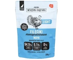 Wiejska Zagroda Konservai šuniui Fileciki Kalakutiena Light (suaugusiam) 280g