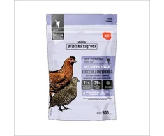 WIEJSKA ZAGRODA Sterilised vištiena with quail - dry cat food - 800g