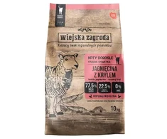 Wiejska Zagroda Sausas maistas katėms ėriena su vištiena (suaugusioms) 10kg