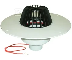 HL įlaja DN100(su apšildymu, PVC ,lapų gaudykle)