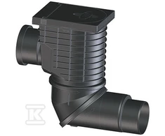 HL600NHO Lietaus surinkimo trapas su papildomu pajungimu DN110. išbėgimas DN110/125