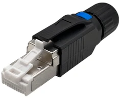 RJ45 STP kištukas cat.6A 10G POE+, MPTL, be įrankių, skirtas "storai" vielai 22-24 AWG ALANTEC