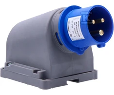 KAMEROS fiksuotas kištukas 16A 3P IP44 FE OPAL