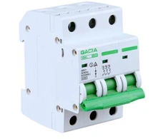 VCX Automatinis jungiklis, 6kA, C, 3 polių, 25A GACIA SB6L C 3P 25A