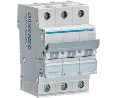 Viršsrovės jungiklis 6kA, B, 10A, 3P, B10 Hager MBN310E