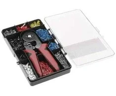 ZACISKACZ + Rinkinys TULEJEK KABLOWYCH HT-HSC8 DELTA TOOLS
