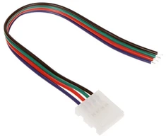 Orno Złączka RGB LED jungtis 10 mm, vienpusė, su laidu