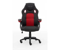 Raptor Gaming 437764 žaidimų kėdė Fotelis žaidėjui Apmuštas sėdynė Juoda, Raudona