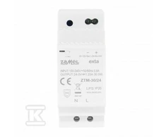 Zamel Perjungiamas maitinimo šaltinis montuojamas ant TH-35 (DIN) bėgio, 30W, 24V DC tipas: ZTM-30/24 EXT10000282