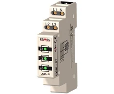 Zamel Maitinimo koeficientas 230V / 400V 3xLED žalias LKM-01-20 (EXT10000037)