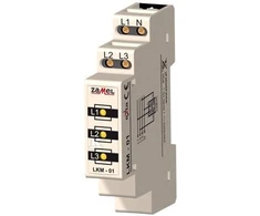 Zamel Maitinimo koeficientas 230V / 400V 3xLED geltona TN LKM-01-30 (EXT10000038)