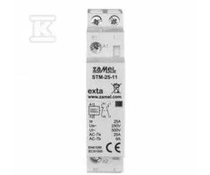 Zamel Modulinis montavimo kontaktorius 25A 1Z+1R 230V kintamosios srovės tipas: STM-25-11 EXT10000290