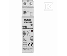 Zamel Modulinis montavimo kontaktorius 25A 2Z 230V AC tipas: STM-25-20 EXT10000288