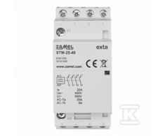Zamel modulinis montavimo kontaktorius 25A 4Z 230V AC, tipas: STM-25-40 EXT10000295
