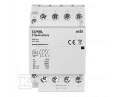 Zamel Modulinis montavimo kontaktorius 40A 4Z 24V AC/DC+F13 tipas: STM-40-40/24V EXT10000297