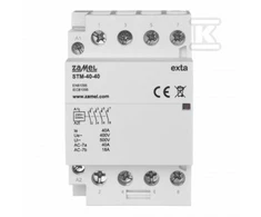 Zamel Modulinis montavimo kontaktorius 40A 4xZ 230V AC tipas: STM-40-40 EXT10000296