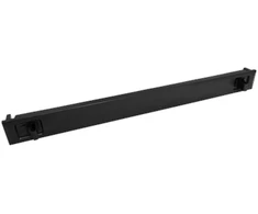 1U 19" kištukas, greitas montavimas su spaustukais, ALANTEC juoda