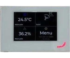Zehnder ComfoAir 200 Multi Control skārienjūtīgais ekrāns ventilācijas plūsmas ātruma regulēšanai, balts
