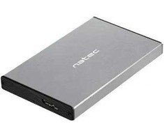Natec Rhino GO SATA 2.5" išorinis diskų korpusas, pilkas