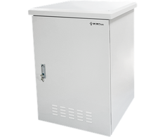 Alantec lauko pakabinama stelažo spintelė 19" 12U 600x600, 4 atraminės sijos, 4 kabelių įvadai, pilka ALANTEC