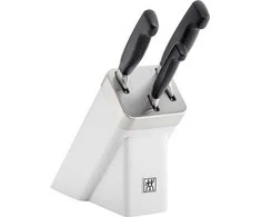 ZWILLING FOUR STAR 3 peilių rinkinys savaime galandančiame bloke, baltas