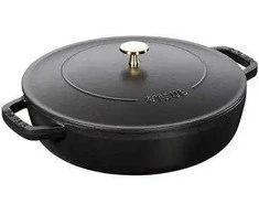 Zwilling STAUB 40511-472-0 gili keptuvė su dangčiu - juoda, 28 cm