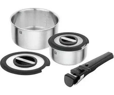 ZWILLING UNLOCK Rinkinys 2 garnków su pokrywkami + uchwyt