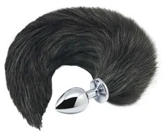 Alive Juodas&amp;Baltas Fox Tail S