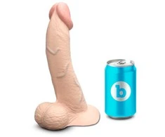 b-Vibe Slipskin 9" lenktas kremas