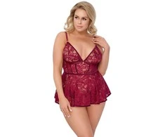 Babydoll raudona 2XL