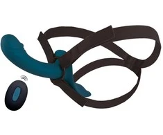 Blue Mėlyna Your Strap-On RC vibratorius Mėlyna