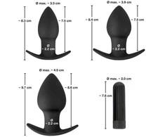 Black Velvets BV Vibrating Butt kištukai per 3 s