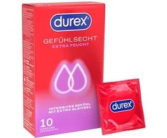 Durex Gefühlsecht Xtrafeucht10