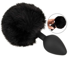 Fluffy Tail Juodas M