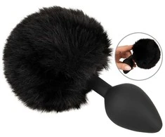 Fluffy Tail Juodas M
