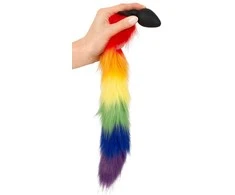RAINBOW Pūkuota uodegos vaivorykštė