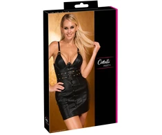 Imitation Leather Mini Dress M