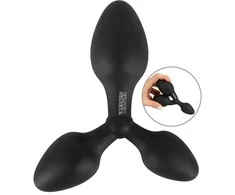 Juodas Velvets Triple Butt Plug
