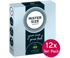 Mister dydis 49 mm, 12 vnt. pakuotėje (3 vnt.)