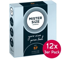 Mister dydis 57 mm, 12 vnt. pakuotėje po 3 vnt.