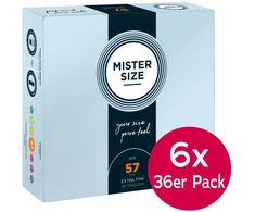 Mister Size 57mm 6x pack of 36