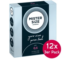Mister Size 64mm 12xpack of 3