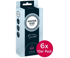 Mister dydis 64 mm, 6 vnt. pakuotėje po 10 vnt.