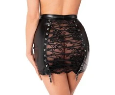 Noir Skirt Lace M