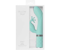 „Pillow Talk“ keistą žalsvai mėlyną