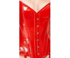 Vinyl Corset red XL